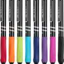 Mr. Pen- Retractable Gel Pens, 8 Pack, Vibrant Barrels, Fast Dry, Colorful Ink Gel Pens Fine Point 0.7mm