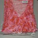 Casual Summer Dresses for Women Short Sleeve V Neck A Line Floral Mini Dress Flowy Beach Vacation Sundresses 2026 (Pink, M)