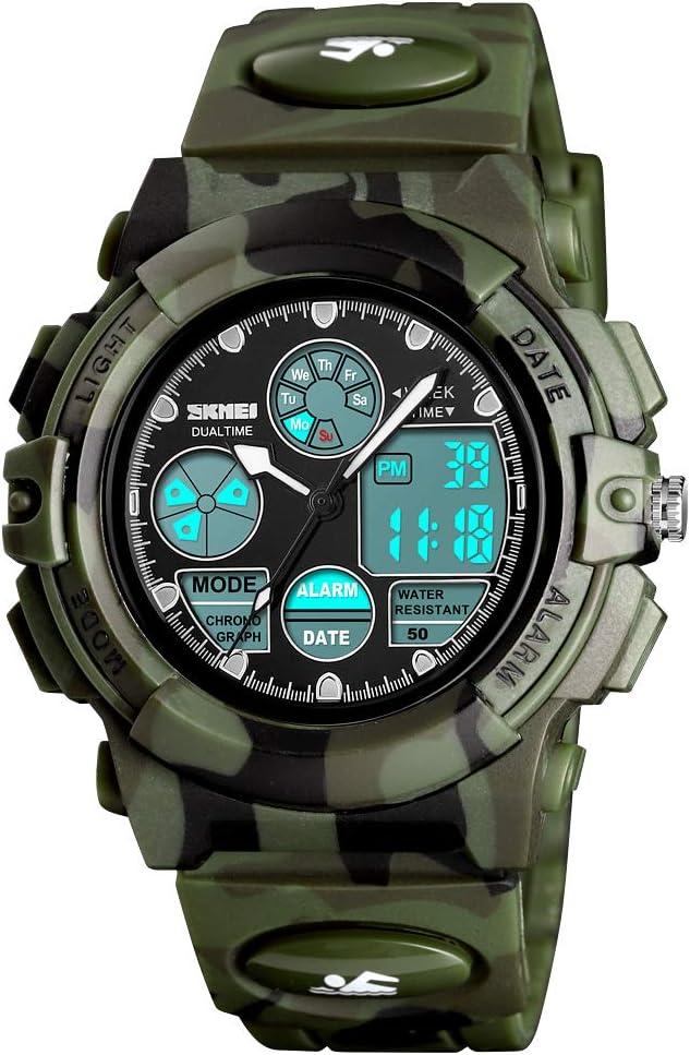 cofuo Kids Digital Sport Watch, Boys Girls Waterproof Sports Outdoor Watches Children Casual Electronic Analog Quartz Wrist Watches with Alarm Stopwatch