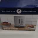GE 2 Slice Stainless Steel Toaster, Extra Wide Slots for Toasting Bagels, Breads, Waffles & More, 7 Adjustable Shade Settings, Removable Crumb Tray, Countertop Kitchen Essentials, 850 Watts
