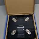 Etekcity Smart Scale for Body Weight, FSA&HSA Eligible, Bathroom Digital Weighing Scale with BMI, Body Fat, Muscle Mass, Accurate Bluetooth Home User Health Equipment Sync Apps, LED, Tempered glass (11 x 11 inches, Black)