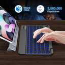 Backlit Bluetooth keyboard for Phone, Tablet, iPad Air, Pro, Mini, A16, M2, M3, Galaxy, ChromeBook, MackBook, Wireless Travel Keyboard for Computers - Rechargable, Lightweight, Slim, Easy to Carry