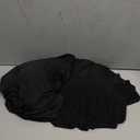 Obstal 6ft Stretch Black Spandex Table Cloth for Standard Folding Tables - 2 Pack Universal Rectangular Fitted Tablecloth Protector for Wedding, Trade Show, Vendor Stand