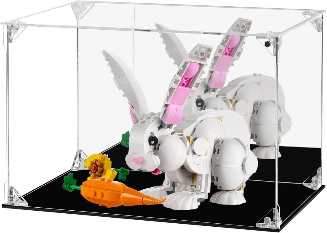 Display Case 11.8"X7.8"X7.8" inch,30X20X20cm for Collectibles Assemble Clear Acrylic Box Alternative Glass Case for Display Action Figures Home Storage Organizing Toys (11.8"X7.8"X7.8"/30X20X20CM)