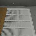 EZ-FLO 16 x 16 Inch (Duct Opening) Return Air Vent Cover for Wall or Ceiling, Solid Steel Return Air Filter Grille, HVAC Vent Cover, White, 61654