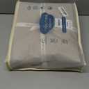 MooMee Bedding Duvet Cover Set 100% Washed Cotton Linen Like Textured Breathable Durable Soft Comfy (Heathered Tannish Linen Grey, King 104"x90")