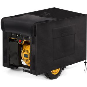JESTOP Generator Cover Waterproof 32L24W24"H, Heavy Duty Snow/Wind Proof 600D Oxford Universal Portable Generator Cover, for Most Portable Generators Covers 5000-10000 Watt, Black