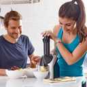 Yonanas Classic Frozen Fruit Soft Serve Maker for Healthy Vegan and Dairy-Free Treats, 200W Silver Machine with 36 Recipes, BPA Free, Easy to Clean, Quick and Simple to Use