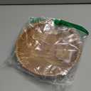 amololo Hadewoven Round Rattan Fruit Basket Wicker Food Tray Weaving Storage Holder Dinning Room Bowl, 7”Decorative Natural Basket Woven Fruit Basket Bowl for Entryway Table, Countertop (Small 7”)