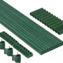 MAXPACE 62pcs Garden Stakes Kit: Includes 20 Sets of Fiberglass Plant Sticks Supports & Accessories for DIY 4ft, 5ft, 6ft, 7ft Stakes for Tomato, Vegetables, Indoor & Outdoor Gardening Supplies