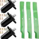 3 Pack 59202600 Mower Deck Spindle High Lift Blade Kit Compatible with Ariens Gravely Pro Master, Pro Stance, Pro Turn ZT Replaces# 59215400 59225700 69219700 58810800 69207500 14230,285-300,82-042