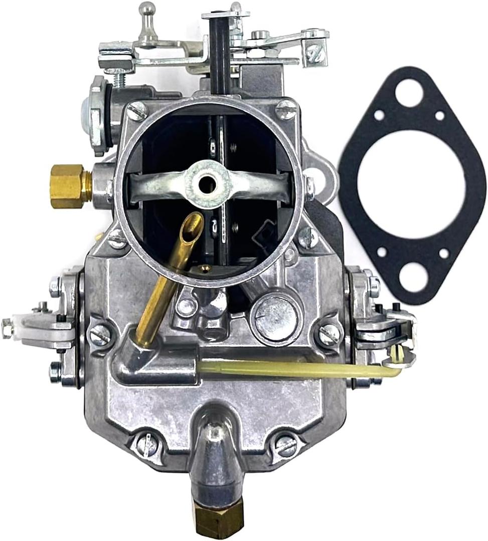 Autolite 1100 Carburetor Manual Choke Fits 1963-1964 Ford F100 series trucks 6 cyl 223" 262" engines 1964-1968 Ford Mustang 200 ci inline 6-cyl,automatic transmission.passenger side mount choke cable