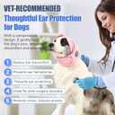 Dog Calming Hoodie, Reducing Noise Wrap, Dog Ear Muffs Noise Protection (L-Head Circle(17.7"~23.6"), Pink)