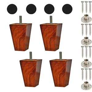 Lakdi Baaz | Wooden Square Leg for Sofa and Furniture 3 Inch