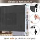 Outdoor Roller Shades for Patio, 8' W x 8' H Cordless Patio Shades Roll Up Outdoor Blinds with Splicing Design, 90% UV Protection for Porch Gazebo Pergola, 2 Poles & 1 Fabric, Gray