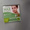 Wax Strips for Hair Removal - 98% Natural Formula for Sensitive Skin, Gentle & Fast Hair Removal on Eyebrows, Lips & Chin- Hypoallergenic