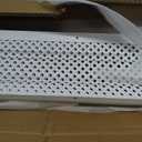 PPOLB Gutter Guards 5 Inch, Aluminum Leaf Filter Rain Gutter Covers with Screws Included, 32 PCS 108FT DIY Gutter Protection System, Heavy Duty, Fits Any Roof or Gutter Type (White Painted)