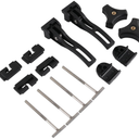 Truck Tonneau Cover Replacement and Accessories Part Kit for Hard Tri-fold & Quad-fold Truck Bed Cover Include Nut, T-Bolt and Tonneau Cover Clamp, 2X Rear Clamp