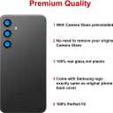 Rear Back Glass Replacement for Samsung Galaxy S24+ Plus 6.7-inches with Reparing Toolkit (Onyx Black)