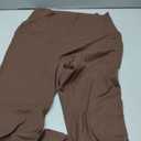 High Waisted Leggings for Women - No Front Seam Tummy Control Yoga Pants for Workout Running No See Through (Brown, M)