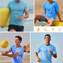 TACVASEN Swim Shirts for Men Rash Guard SPF Short Sleeve Sun T-Shirt UPF 50 Quick Dry Lightweight Fishing Water Shirt (Blue, XL)