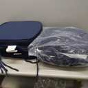 downluxe Chair Cushions for Dining Chairs, Waterproof Kitchen Chair Pads, NonSlip Dining Seat Cushion with Ties, 17" x 16" x 2.5", Navy, 6 Pack