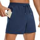 Men's Linerless Workout Shorts 5'' - Lightweight Quick Dry for Running Sports Athletic Gym with Pockets Medium , Electric Blue 
