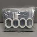 Coxila Vintage Floral Shower Curtain Black and White Retro Flower Dark Gray Grey Botanical Plant Boho Country Rustic Gothic Goth Moody Cute Antique Bathroom 60 x 72 Inch Polyester Fabric 12 Pack Hooks