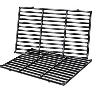 Uniflasy 7638 Porcelain-Enameled Cast Iron Cooking Grates for Weber GS4 Spirit II 300& Spirit 300 Series, E-310 E-330,Genesis Silver/Gold B & C Grill Grates Replacement Parts, Replace for Weber 7639