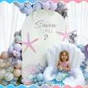 Gemscream Inflatable Seashell Pool Float Cooler, Mermaid Party Decorations, Blow up Shell Float Drink Holder, Under The Sea Theme Party Supplies for Summer Pool Beach Decor