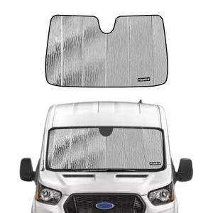 Pigenius Windshield Sunshade for Ford Transit 2015-2025, Reversible Silver/Black