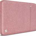 DOMISO 17 inch Laptop Sleeve Case Notebook Bag Protective Carrying Handbag for 17.3" Notebook/Dell Inspiron/MSI GS73VR Stealth Pro/IdeaPad 300 320 321/HP Envy/LG Gram 17"/ASUS ROG Strix GL702VS,Pink