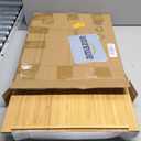 Natural Bamboo & Acrylic File Box with Removable Lid, Modern File Organizer Box for Letter/Legal Files, Hanging File Box with Easy Assembly & Dustproof Storage for Home Office