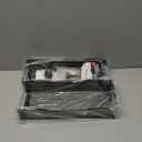 Mzmaxy Cable Management, 25'' Cable Management Under Desk No Drill, Metal Cord Organizer with Clamp for Standing Desk, Cable Organizer for Home Office, Black