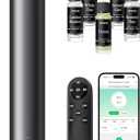 Waterless Scent Diffuser Kit Include 5x20ml Essential Oils, Essential Oil Diffuser for Home, Hotel & Office, APP&Remote Control, Quiet Operation, Pets and Kids Friendly, Max Coverage 1500 Sq Ft (Black)
