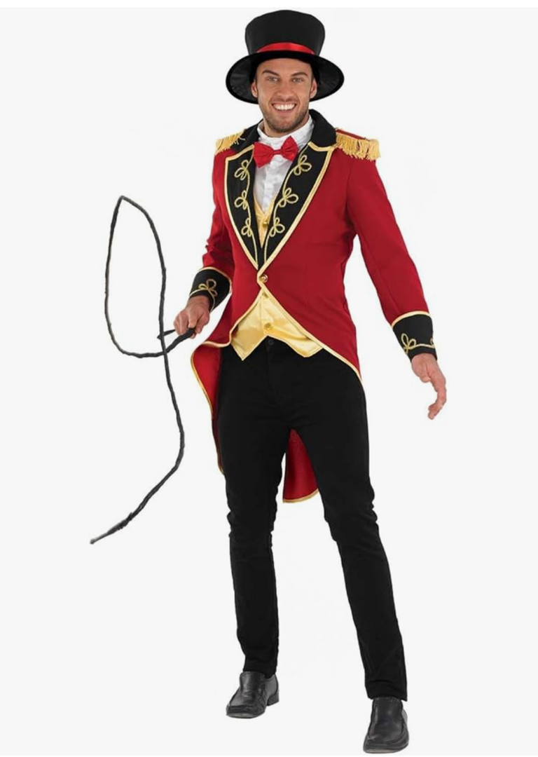 fun shack Ringmaster Costume for Men, Circus Ring Master Outfit, Carnival Costume for Themed Events and Parties XL