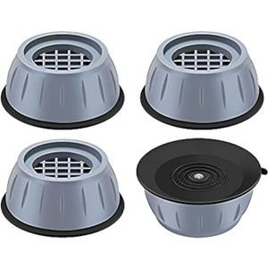 Dadop 4Pcs Anti Vibration Pads for Washing Machine and Dryer Shock and Noise Cancelling Washing Machine Support Prevent Moving Shaking Walking Universal Size