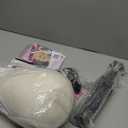 Wig Stand with Head, Adjustable Wig Head Stand, Canvas Wig Head Stand with Mannequin Head with Clamp Stand, Manikin Head Set for Wigs Cosmetology