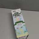 Grow Forward Bamboo Kids Cups with Lids and Straws - 10oz Drinking Cups for Kids with Childproof Twist Lids & Silicone Straws - Eco Friendly, BPA Free, Non Toxic & Dishwasher Safe - Paradise