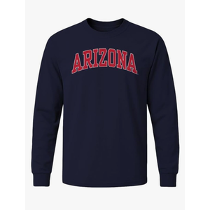 Ivysport Cotton Long Sleeve T-Shirt with Classic Logo School Color, Unisex Buffalo Size Medium