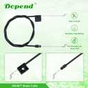 104-8677 Brake Cable for Toro Recycler 22 Throttle Cable 20001, 20003, 20005, 20007, 20009, 20012, 20016, 20071, 20072, Replaces 104-8677 Control Cable 290-935