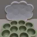KeaBabies Silicone Food Freezer Trays with Lid, 2oz x 10 Pods Baby Food Storage Containers, Easy Puree Meal Prep, Breast Milk Silicone Freezer Molds, Dishwasher, Microwave Safe, BPAFree (Sage)