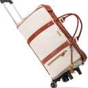 LUHXE Travel Convertible Carry On Garment Roller Bag with Shoe Pouch & Detachable Shoulder Strap – Snow