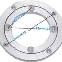 Aluminum Heavy Duty Lazy Susan Rotating Turntable Bearing Swivel Plate Hardware for Dining-Table (4 inch)