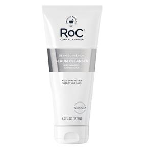 RoC Retinol Correxion Deep Wrinkle Serum Facial Cleanser with Niacinamide for Anti-Aging & Fine Lines, Makeup Remover, Ophthalmologist Tested Skin Care, 6 oz (6 Fl Oz (Pack of 1)