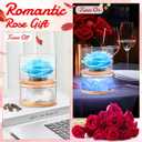 Christmas/Thanksgiving Rose for Women,Home Scent Roses Real Fragrance Last,Eternal Flowers Rose Gifts for Women/Her/Mom/Wife Girlfriend,Perfect Decoration for Bedroom and Office. (Pale Blue)