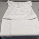 BORIFLORS Women's Basic Sleeveless Tube Top Sexy Strapless Bodycon Midi Club Dress,X-Large,White