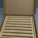 10.5" Bamboo Bread Slicer for Homemade Bread - Sourdough Slicing Guide with Crumb Catcher & Stable Mortise-Tenon Structure