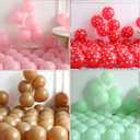 Christmas Gingerbread Balloon Arch Kit 146pcs Red Brown Balloon Garland with Red Candy and Gingerbread House Mylar Balloon for Christmas Gingerbread House Candy Holiday Birthday Party Decorations