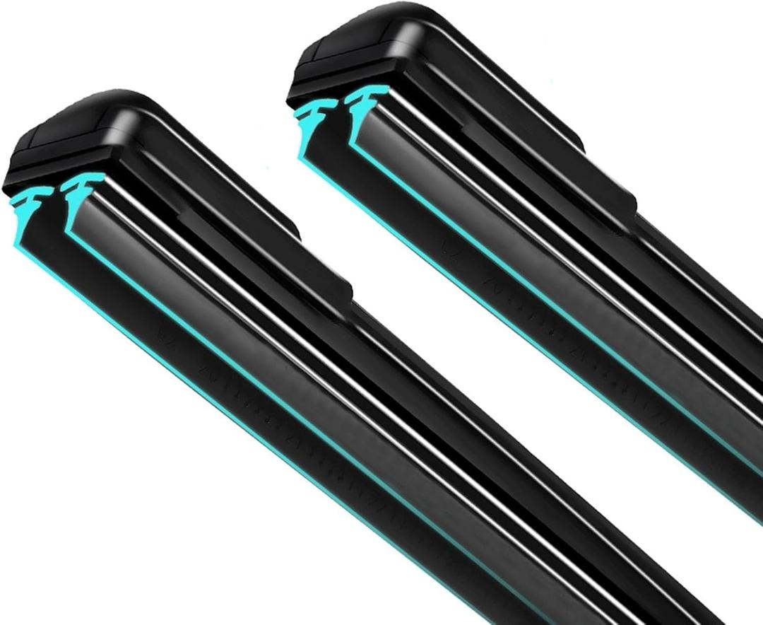 Dual Rubber Blade Windshield Wipers 20" and 20 "J Hook Automotive Replacement Wiper Blades for My Car Ford F150 F250 F350 F450 F550 2008-1999 Expedition 2006-1999 Explorer2010-2005Honda Element